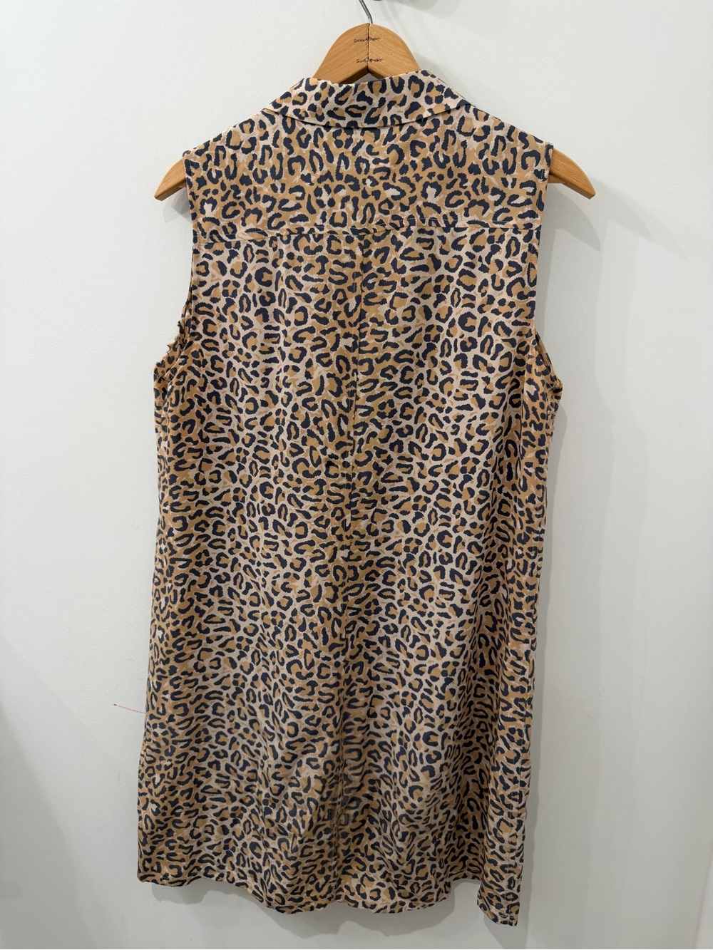 NWOT Equipment Lucinda Leopard Print Pure Silk Sleeveless Mini Dress - Picture 3 of 6
